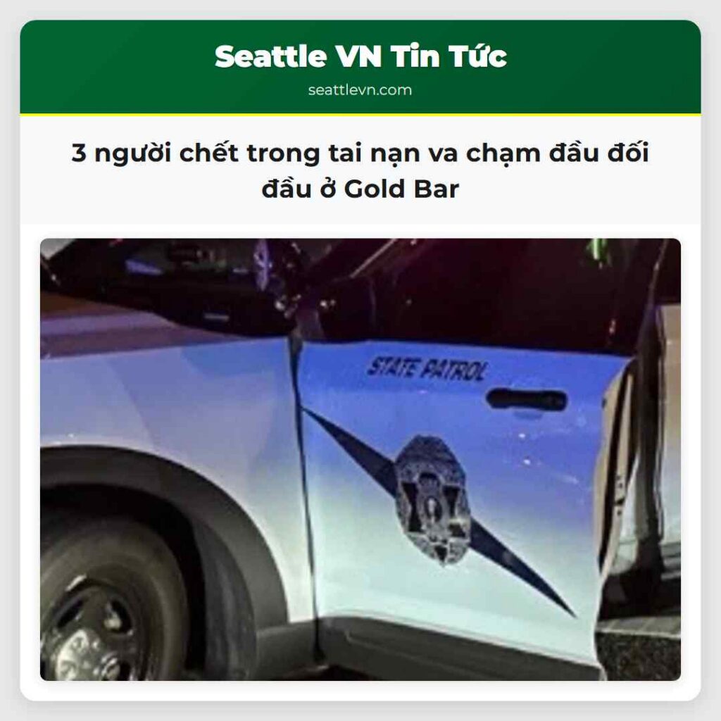 3 người chết trong tai nạn va chạm đầu đối đầu ở
