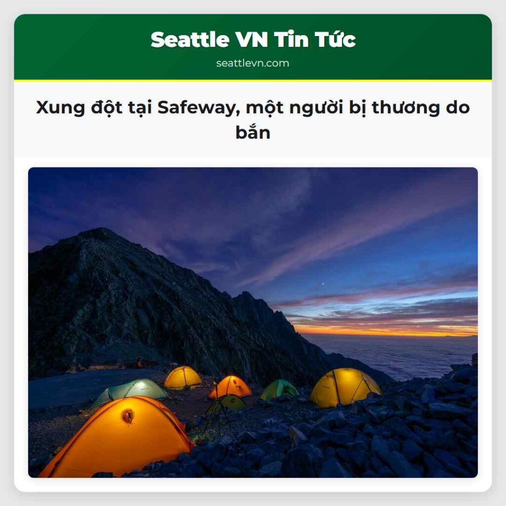 Xung đột tại Safeway, một người bị thương do bắn