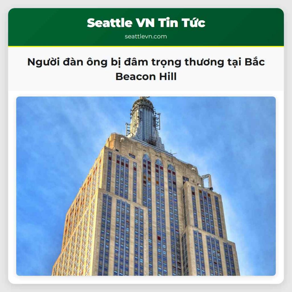 Người đàn ông bị đâm trọng thương tại Bắc Beacon