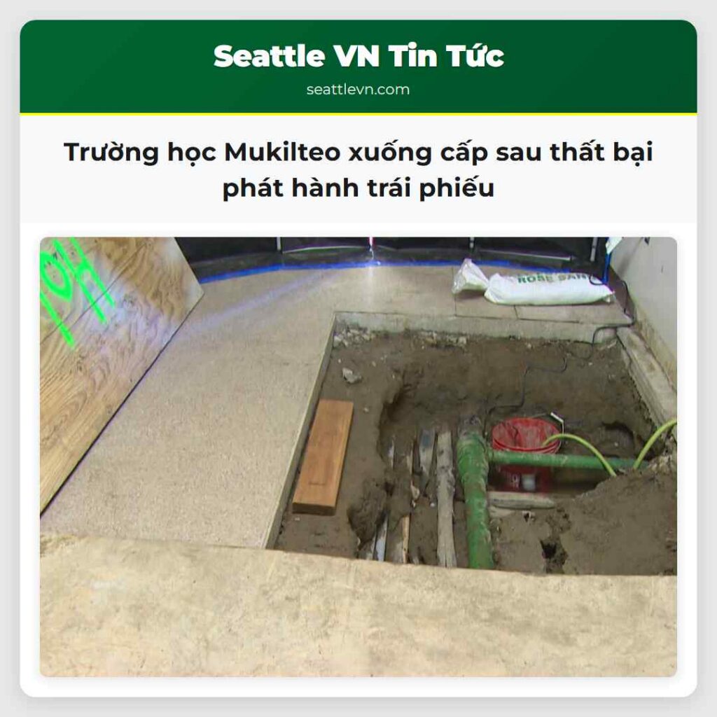 Trường học Mukilteo xuống cấp sau thất bại phát