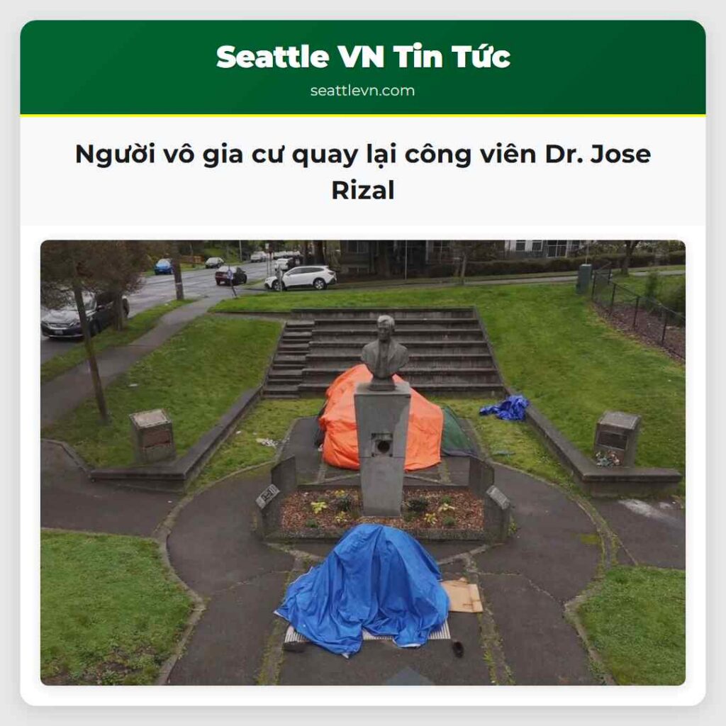 Người vô gia cư quay lại công viên Dr. Jose Rizal