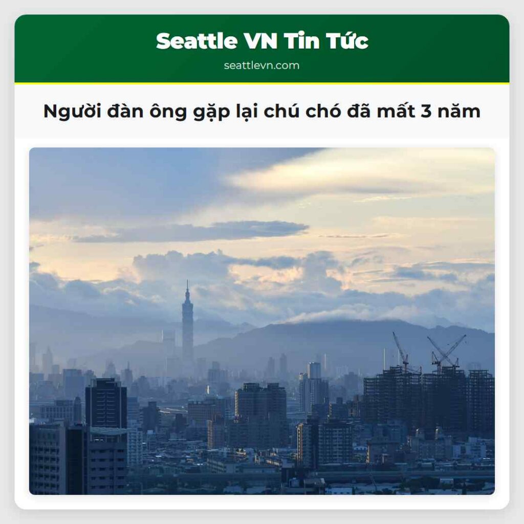 Người đàn ông gặp lại chú chó đã mất 3 năm