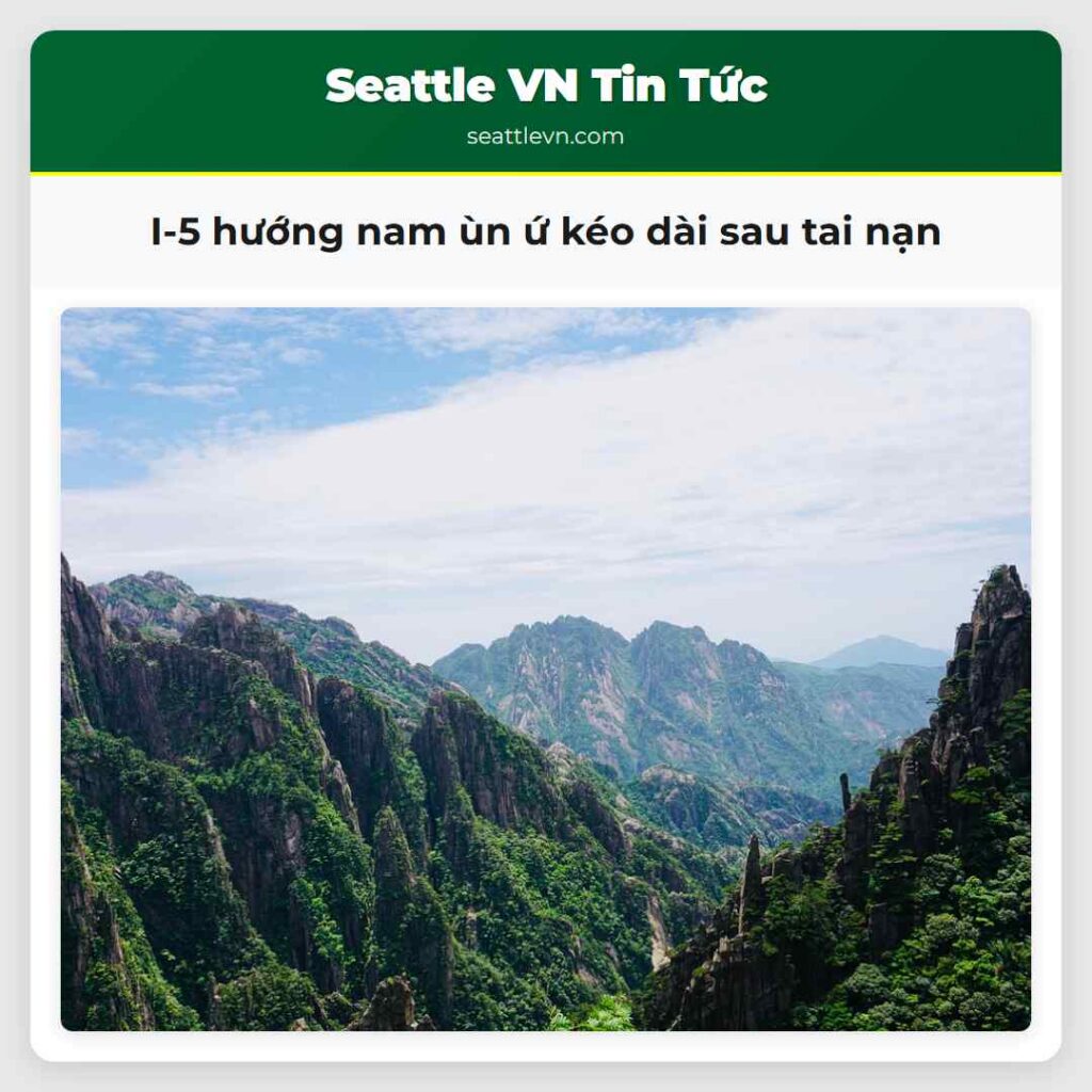 I-5 hướng nam ùn ứ kéo dài sau tai nạn