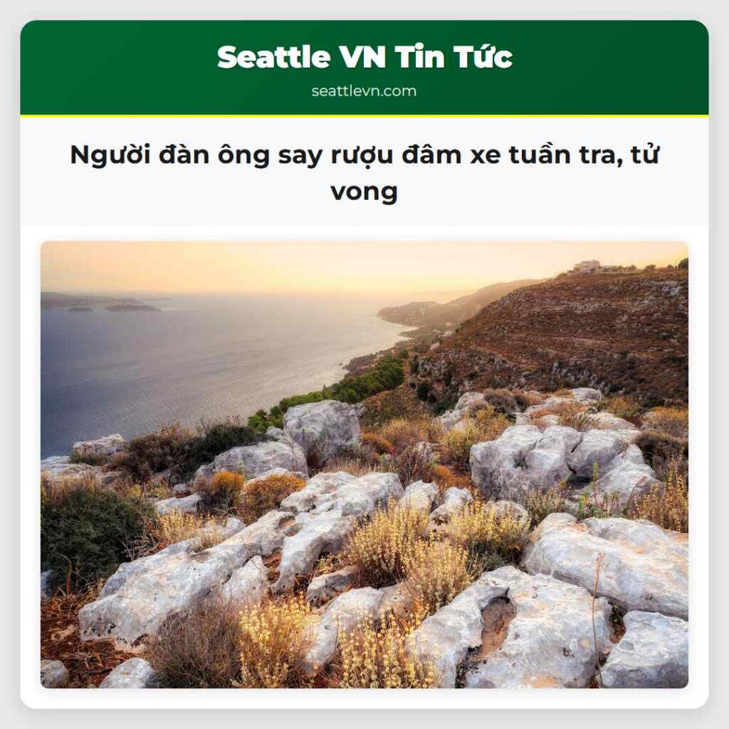 Người đàn ông say rượu đâm xe tuần tra, tử vong