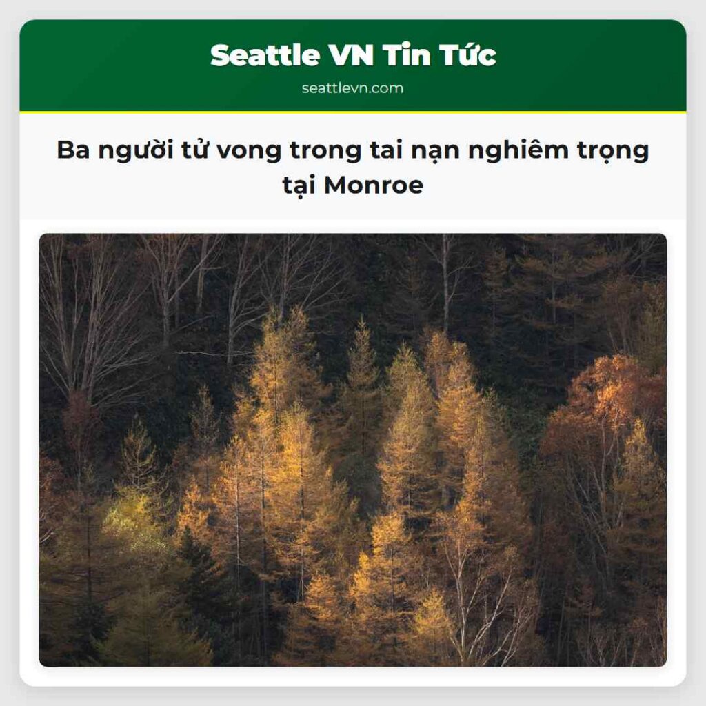 Ba người tử vong trong tai nạn nghiêm trọng tại