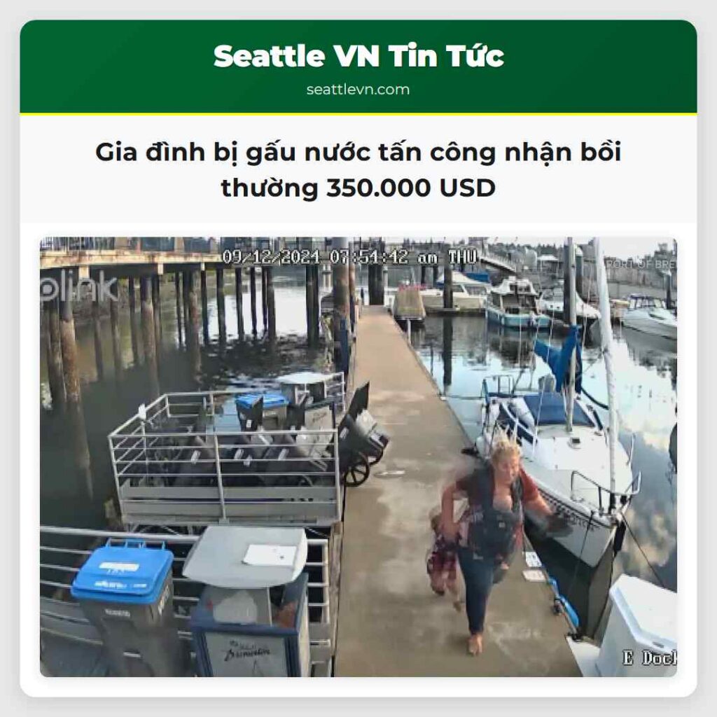 Gia đình bị gấu nước tấn công nhận bồi thường