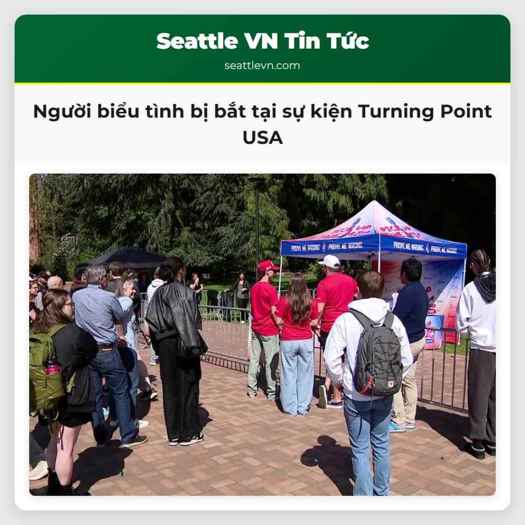 Người biểu tình bị bắt tại sự kiện Turning Point