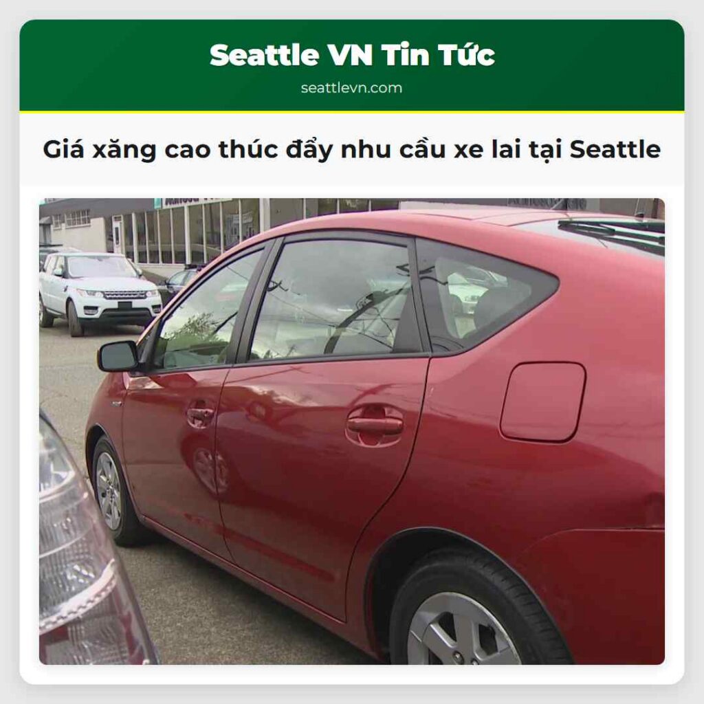 Giá xăng cao thúc đẩy nhu cầu xe lai tại Seattle