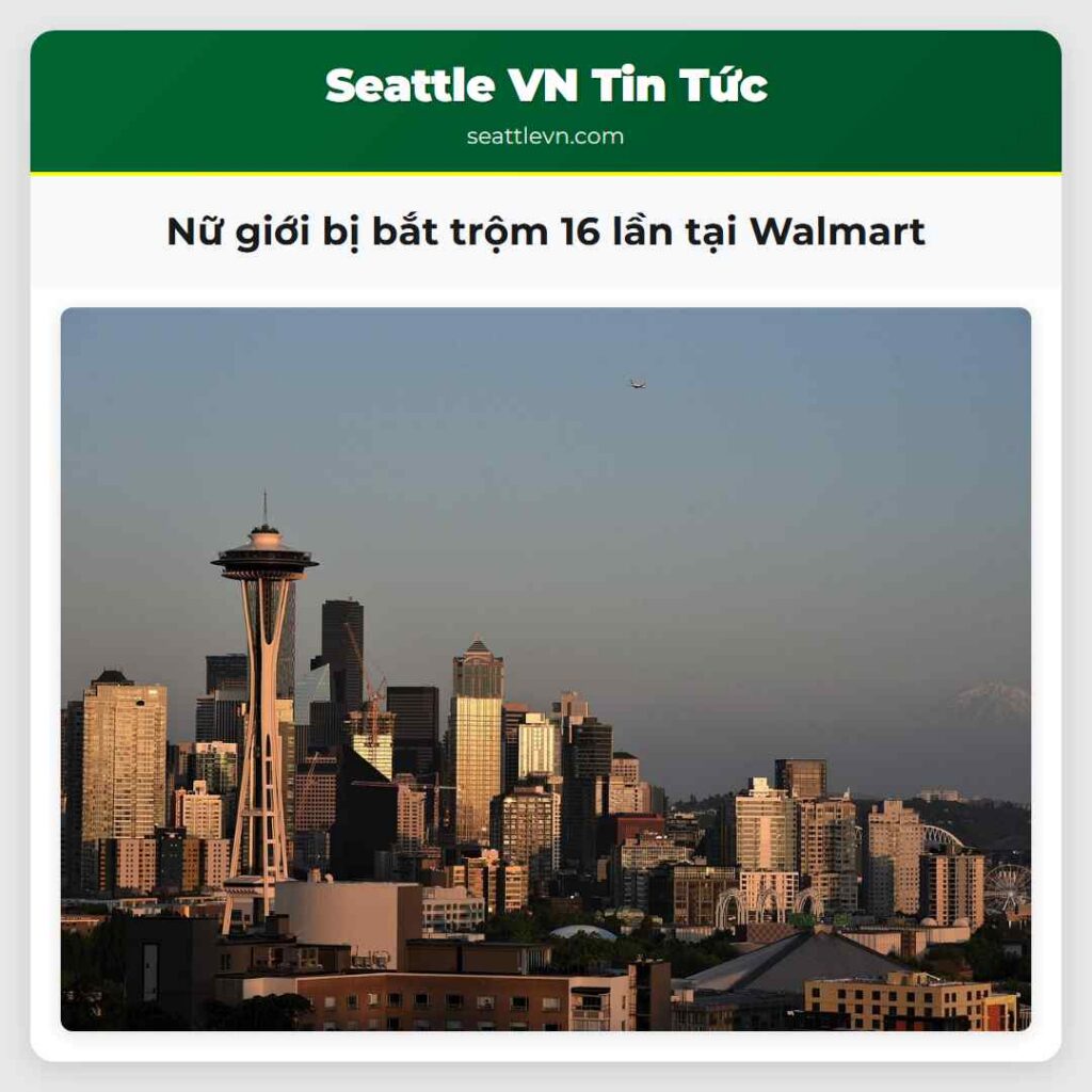 Nữ giới bị bắt trộm 16 lần tại Walmart