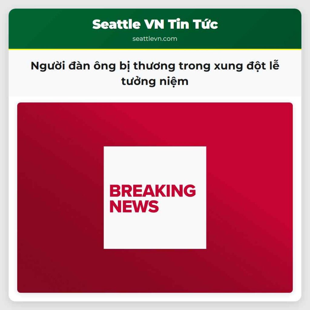 Người đàn ông bị thương trong xung đột lễ tưởng