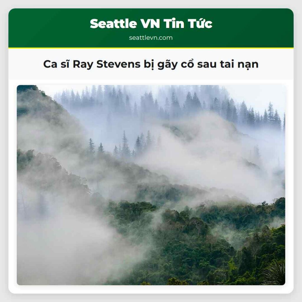 Ca sĩ Ray Stevens bị gãy cổ sau tai nạn