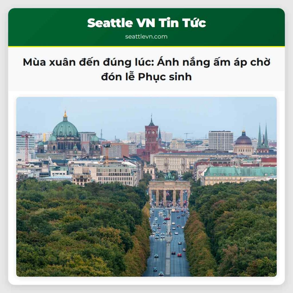 Mùa xuân đến đúng lúc: Ánh nắng ấm áp chờ đón lễ