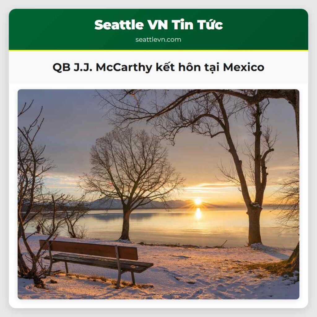 QB J.J. McCarthy kết hôn tại Mexico
