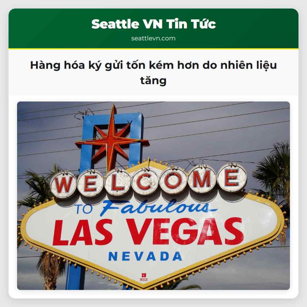 Hàng hóa ký gửi tốn kém hơn do nhiên liệu tăng