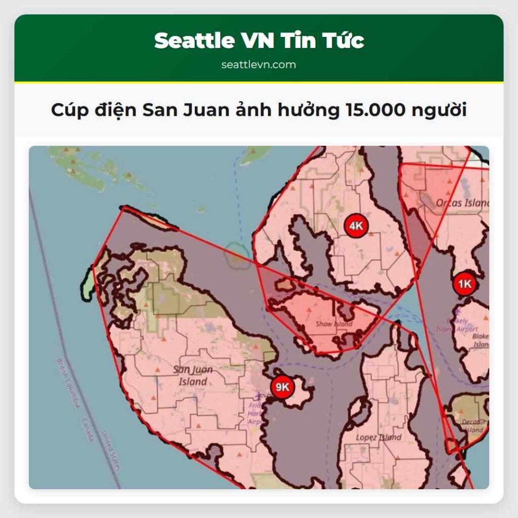 Cúp điện San Juan ảnh hưởng 15.000 người