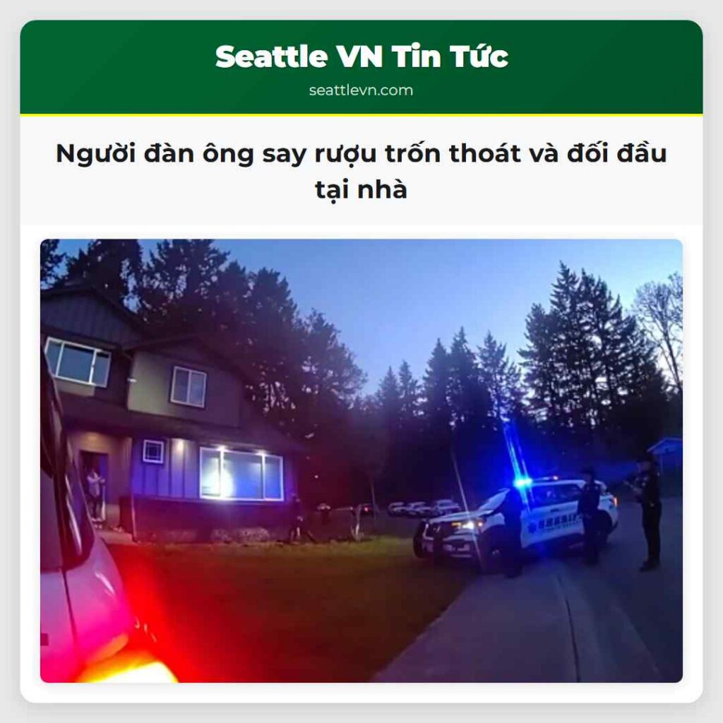 Người đàn ông say rượu trốn thoát và đối đầu tại