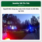 Người đàn ông say rượu trốn thoát và đối đầu tại nhà