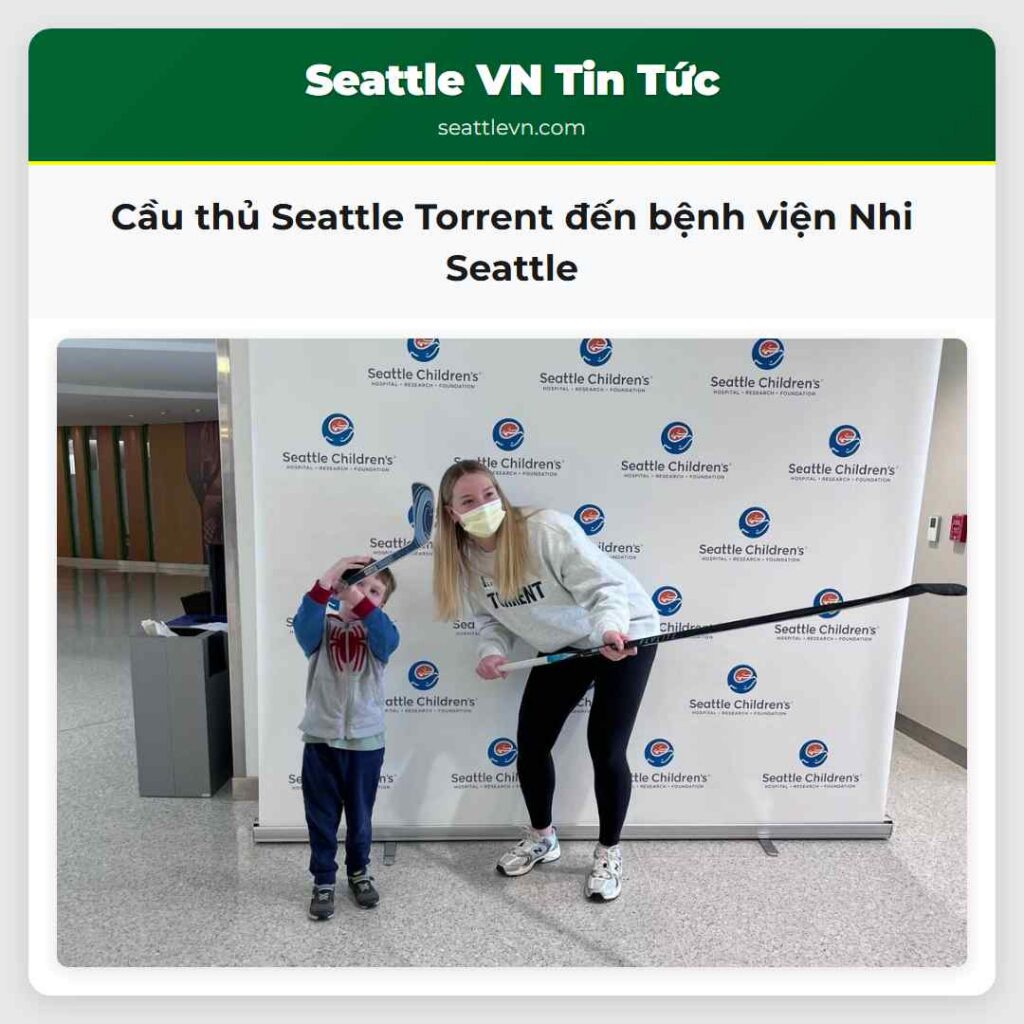 Cầu thủ Seattle Torrent đến bệnh viện Nhi Seattle
