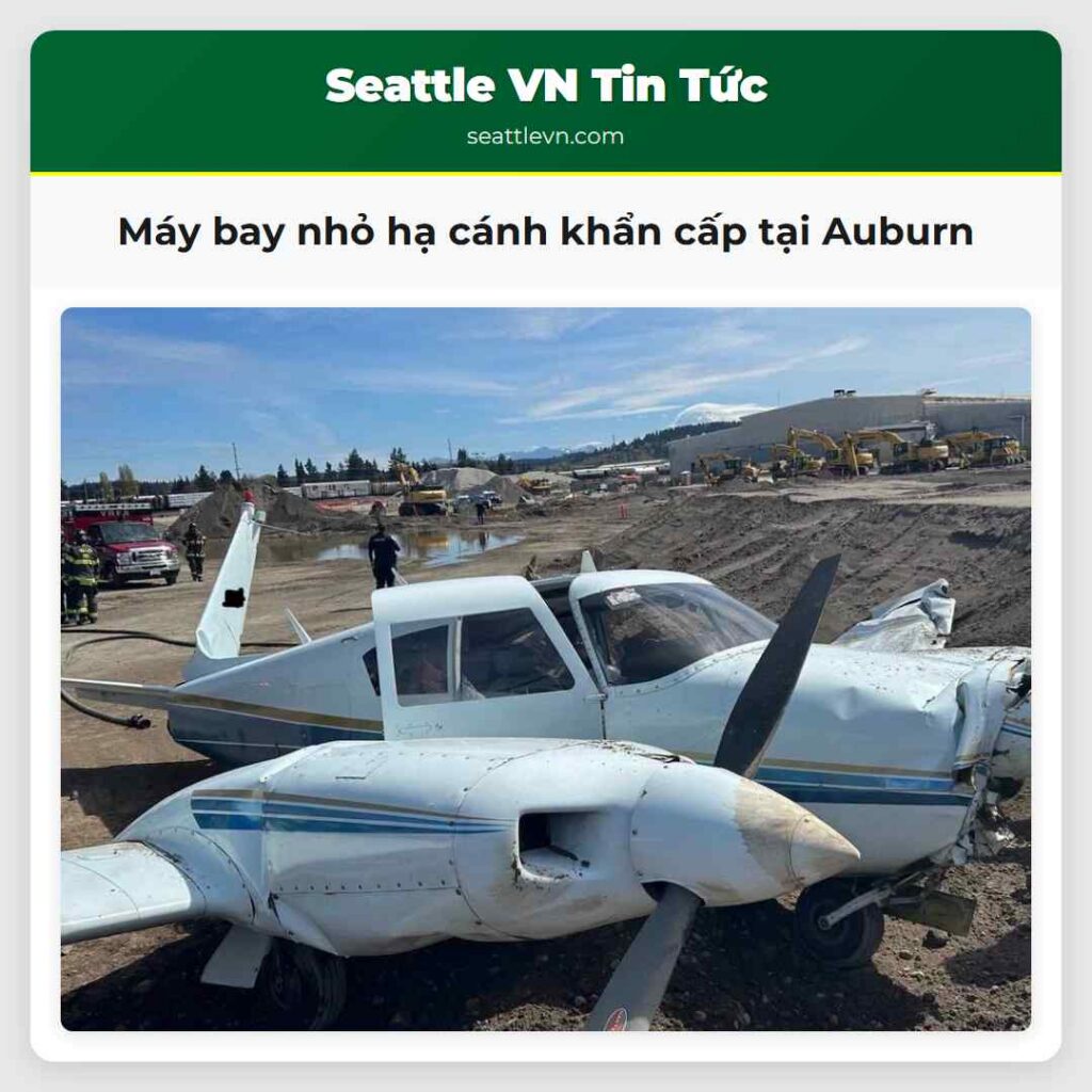 Máy bay nhỏ hạ cánh khẩn cấp tại Auburn