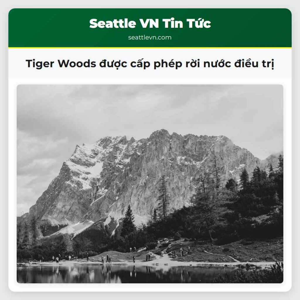 Tiger Woods được cấp phép rời nước điều trị