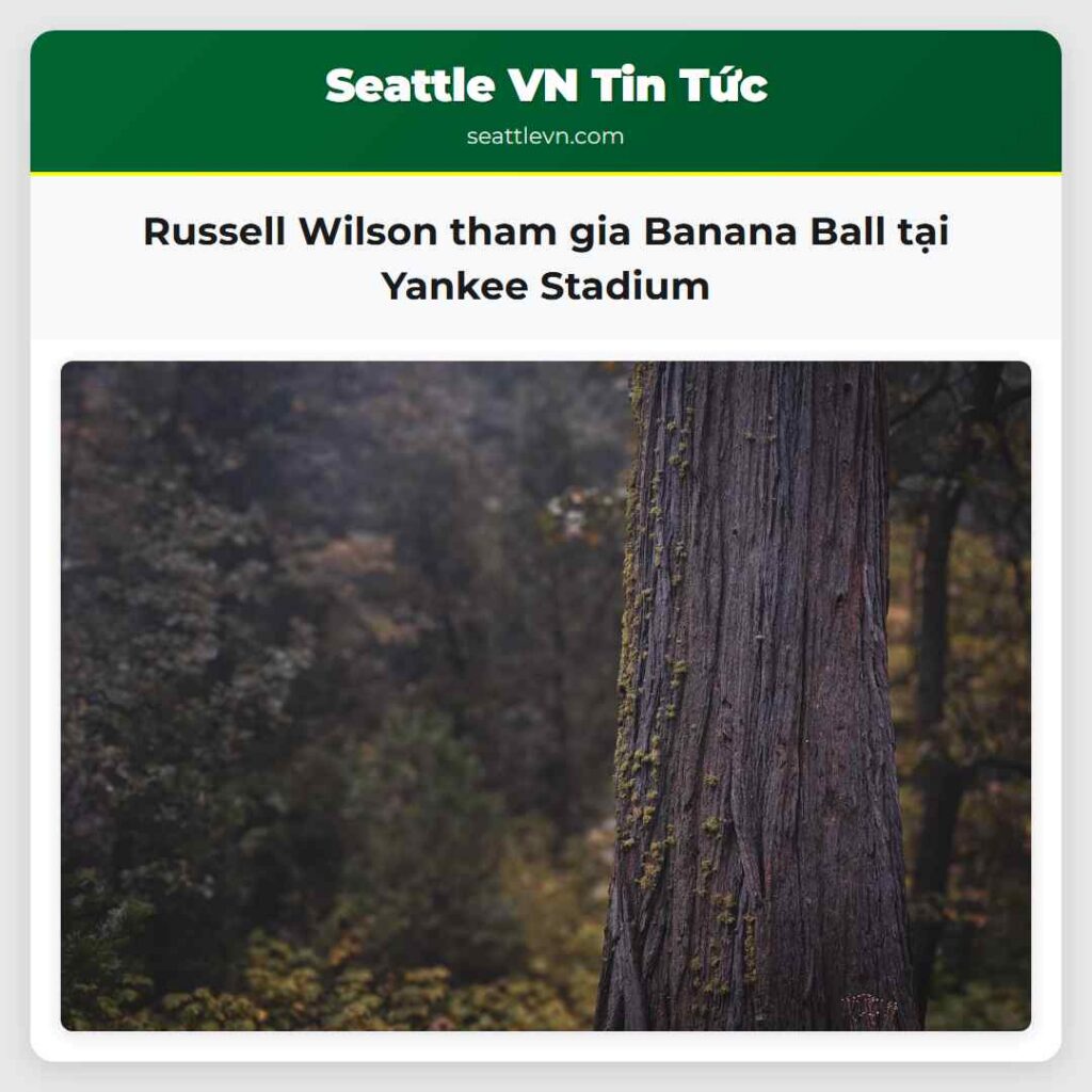 Russell Wilson tham gia Banana Ball tại Yankee