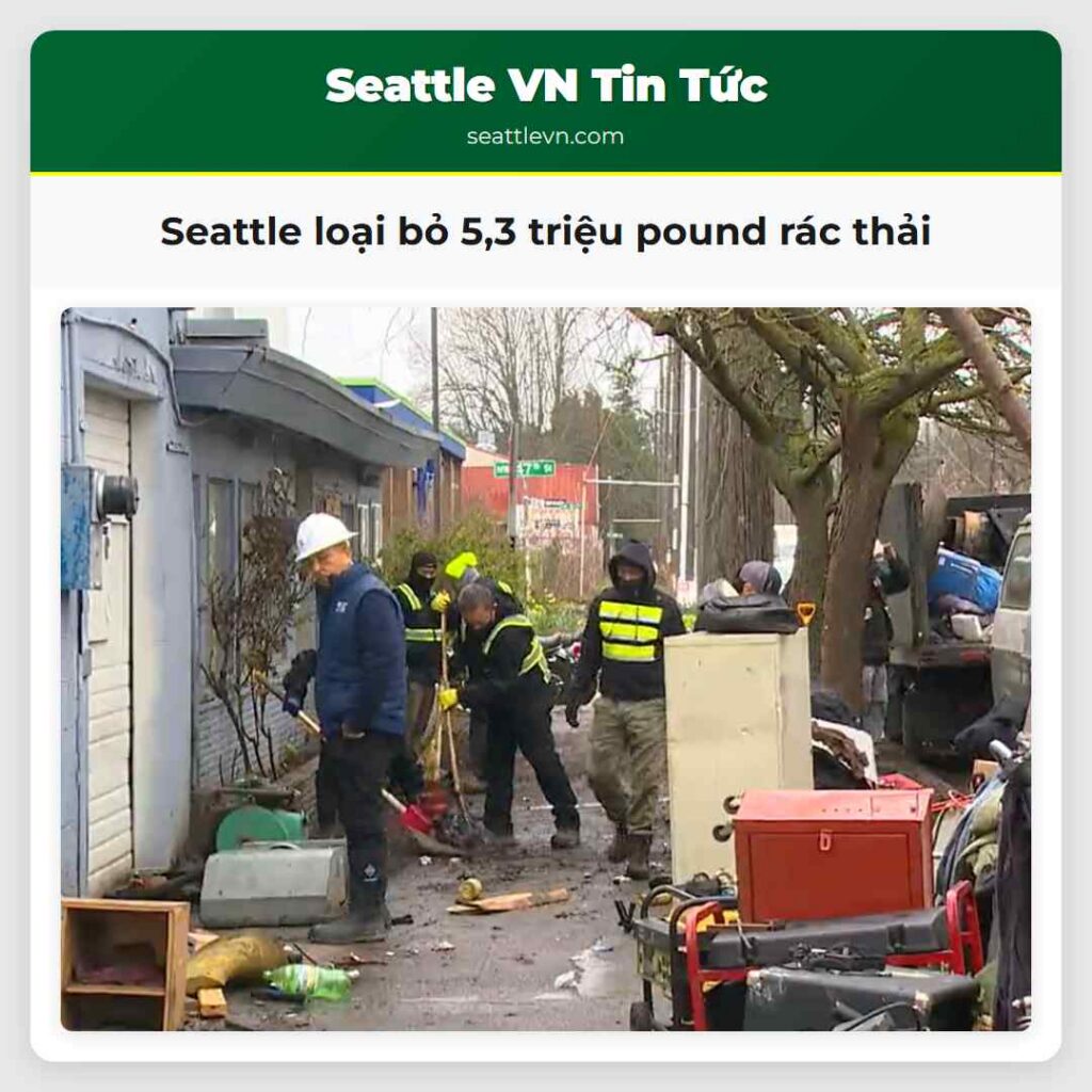 Seattle loại bỏ 5,3 triệu pound rác thải