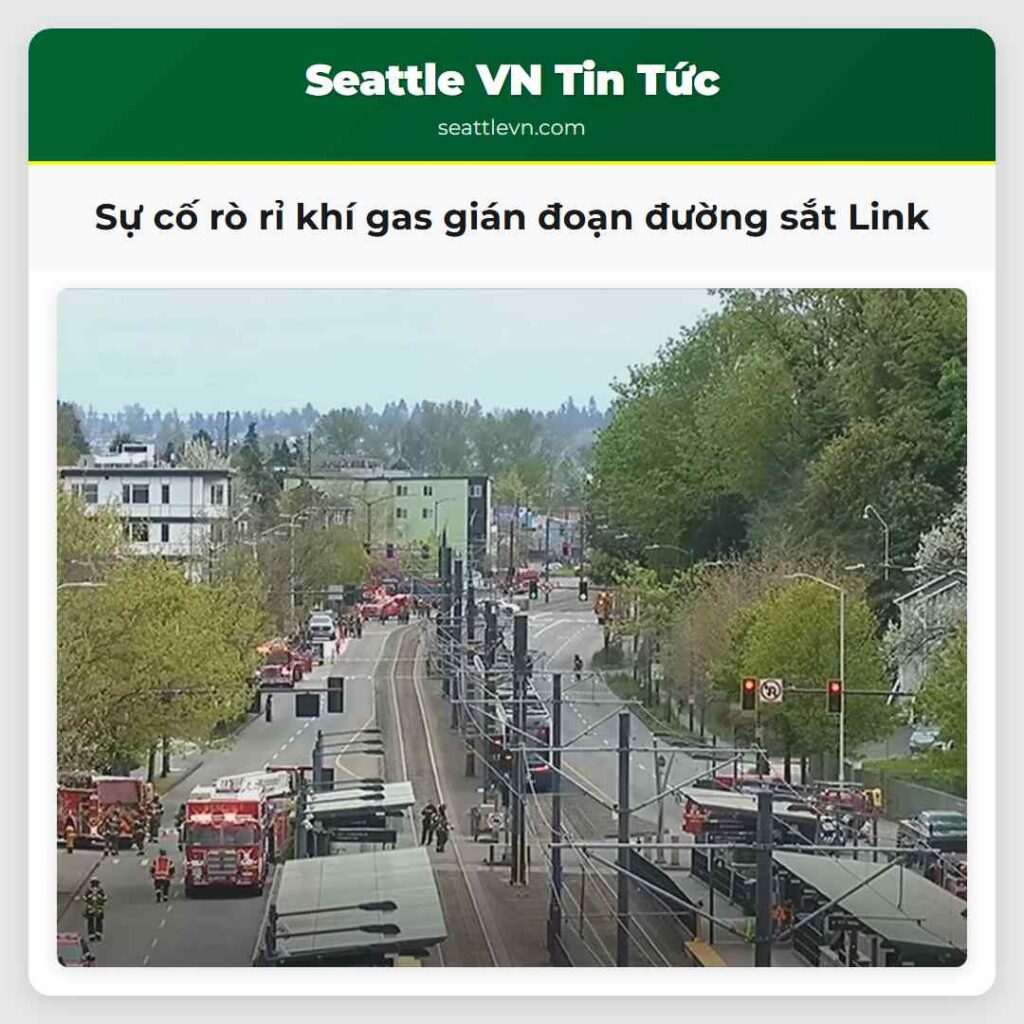 Sự cố rò rỉ khí gas gián đoạn đường sắt Link