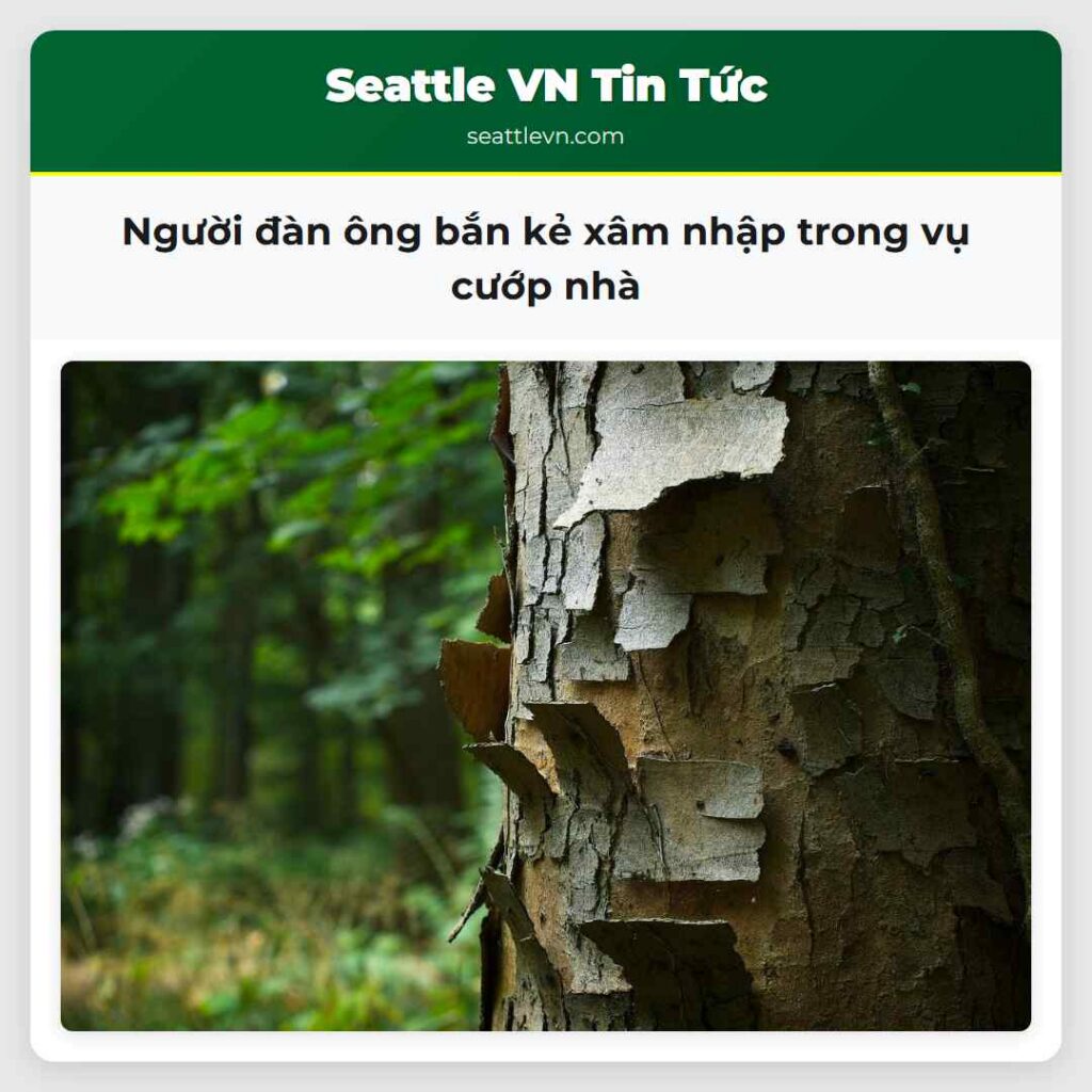 Người đàn ông bắn kẻ xâm nhập trong vụ cướp nhà