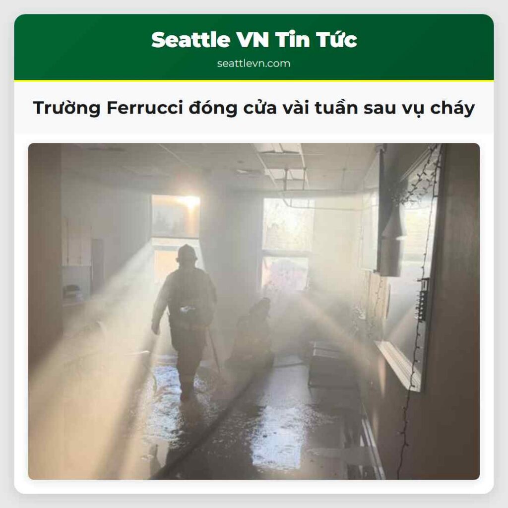 Trường Ferrucci đóng cửa vài tuần sau vụ cháy