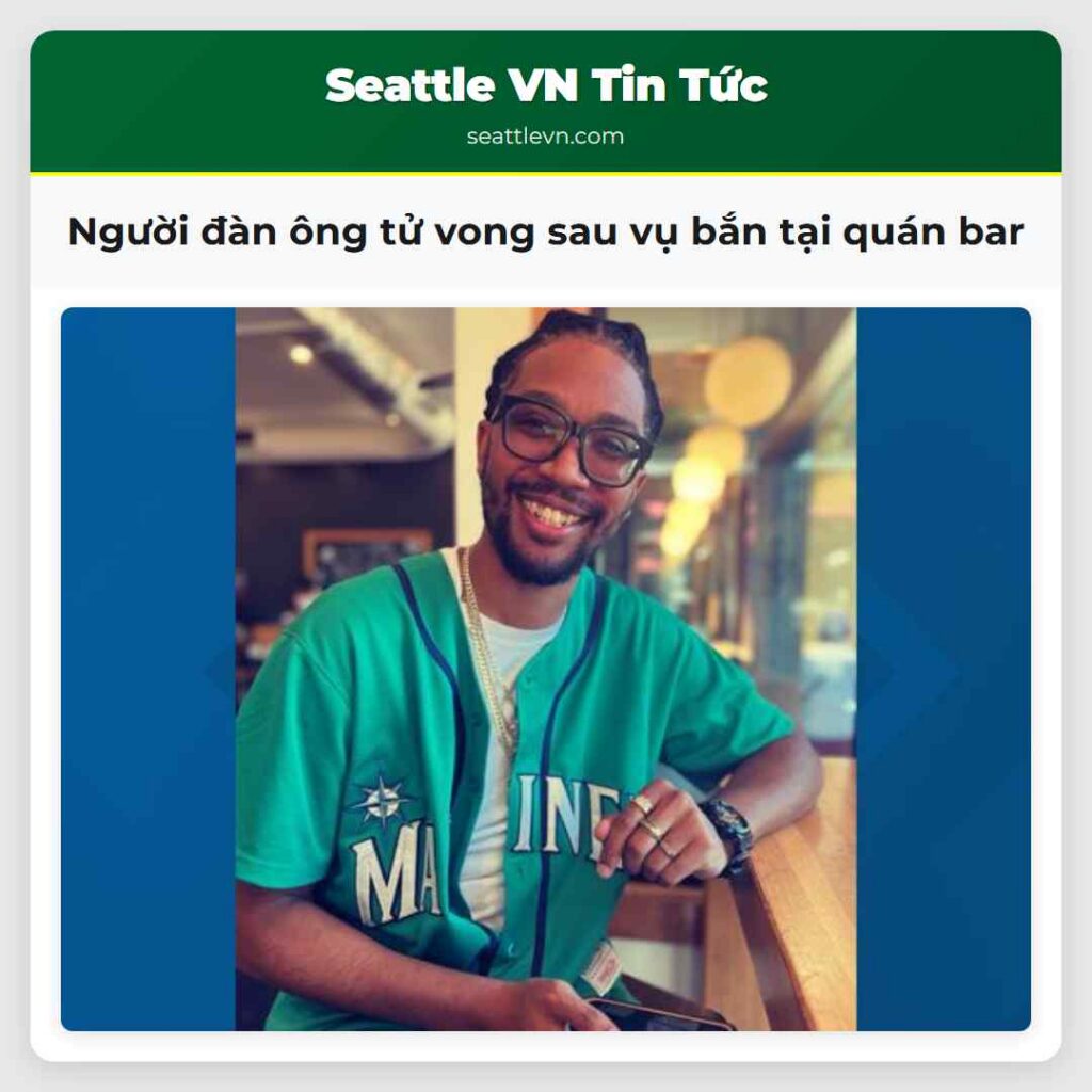 Người đàn ông tử vong sau vụ bắn tại quán bar