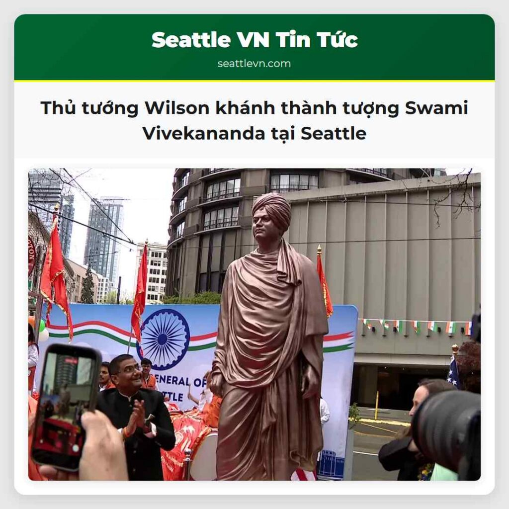 Thủ tướng Wilson khánh thành tượng Swami