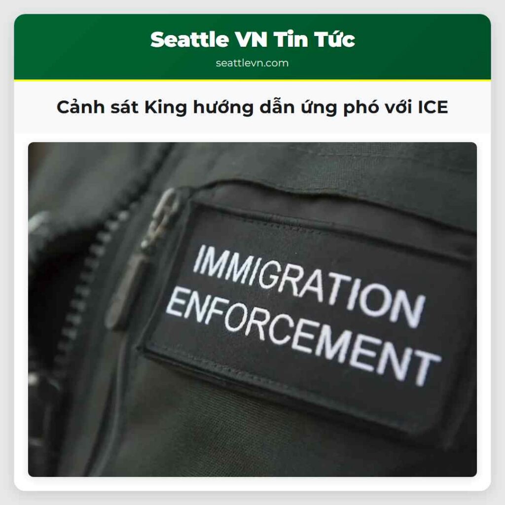 Cảnh sát King hướng dẫn ứng phó với ICE