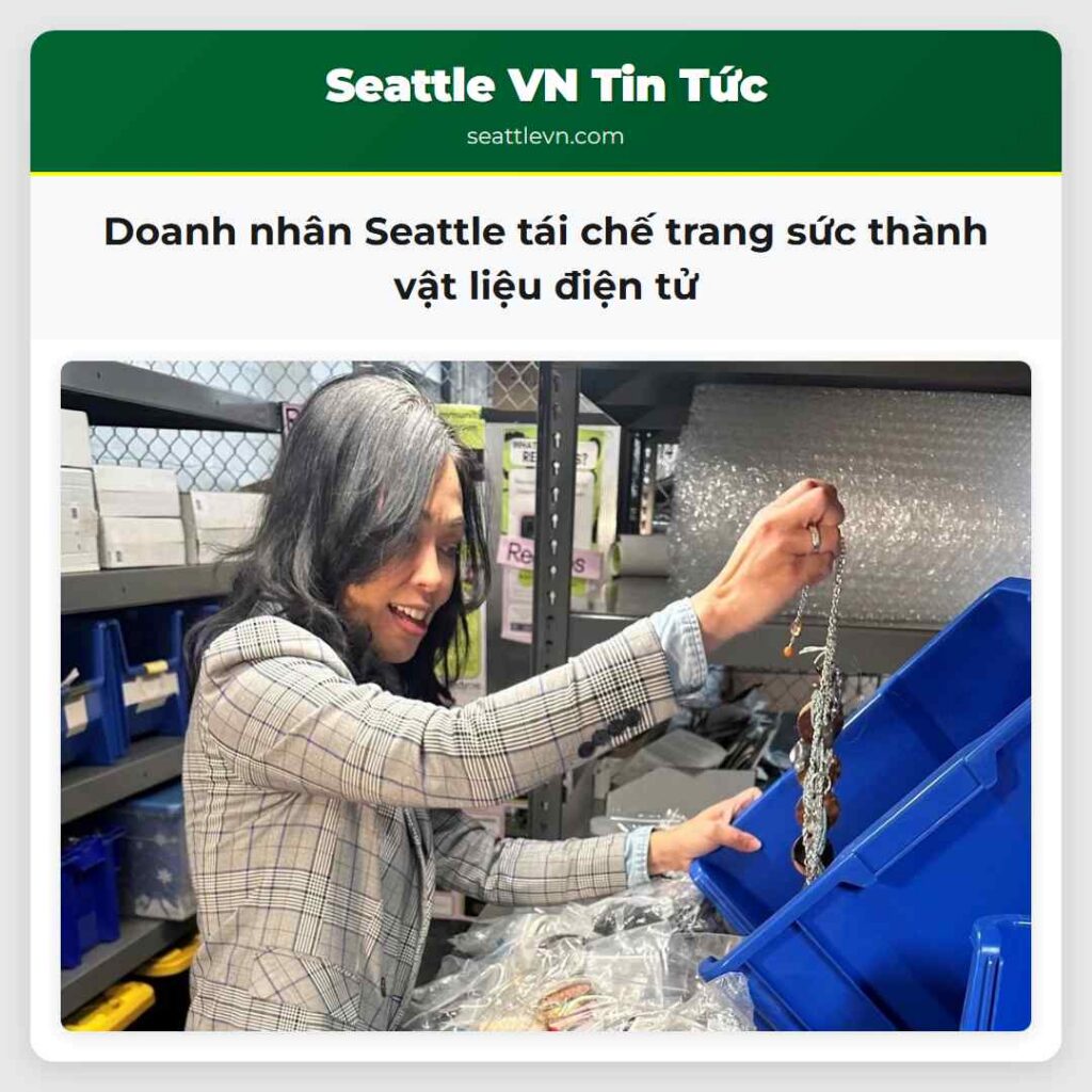 Doanh nhân Seattle tái chế trang sức thành vật