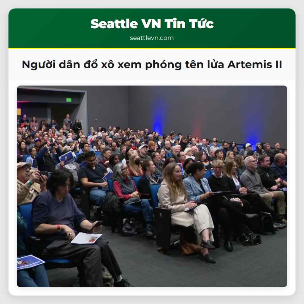 Người dân đổ xô xem phóng tên lửa Artemis II