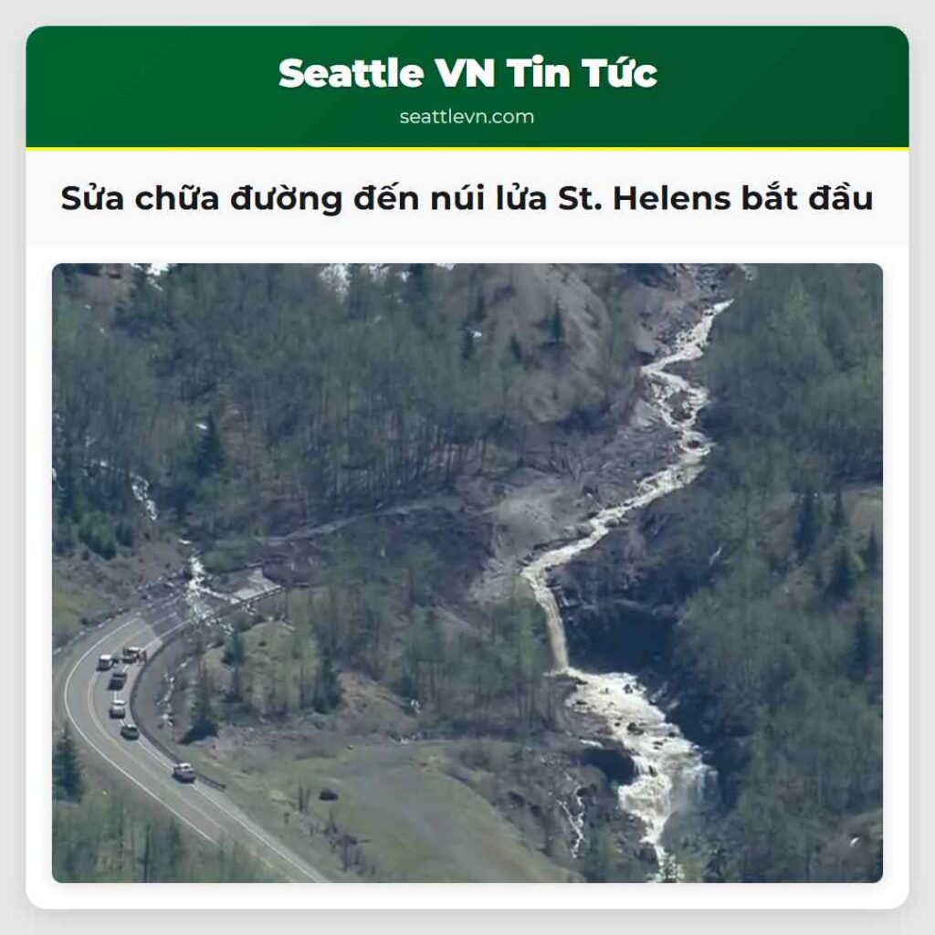 Sửa chữa đường đến núi lửa St. Helens bắt đầu