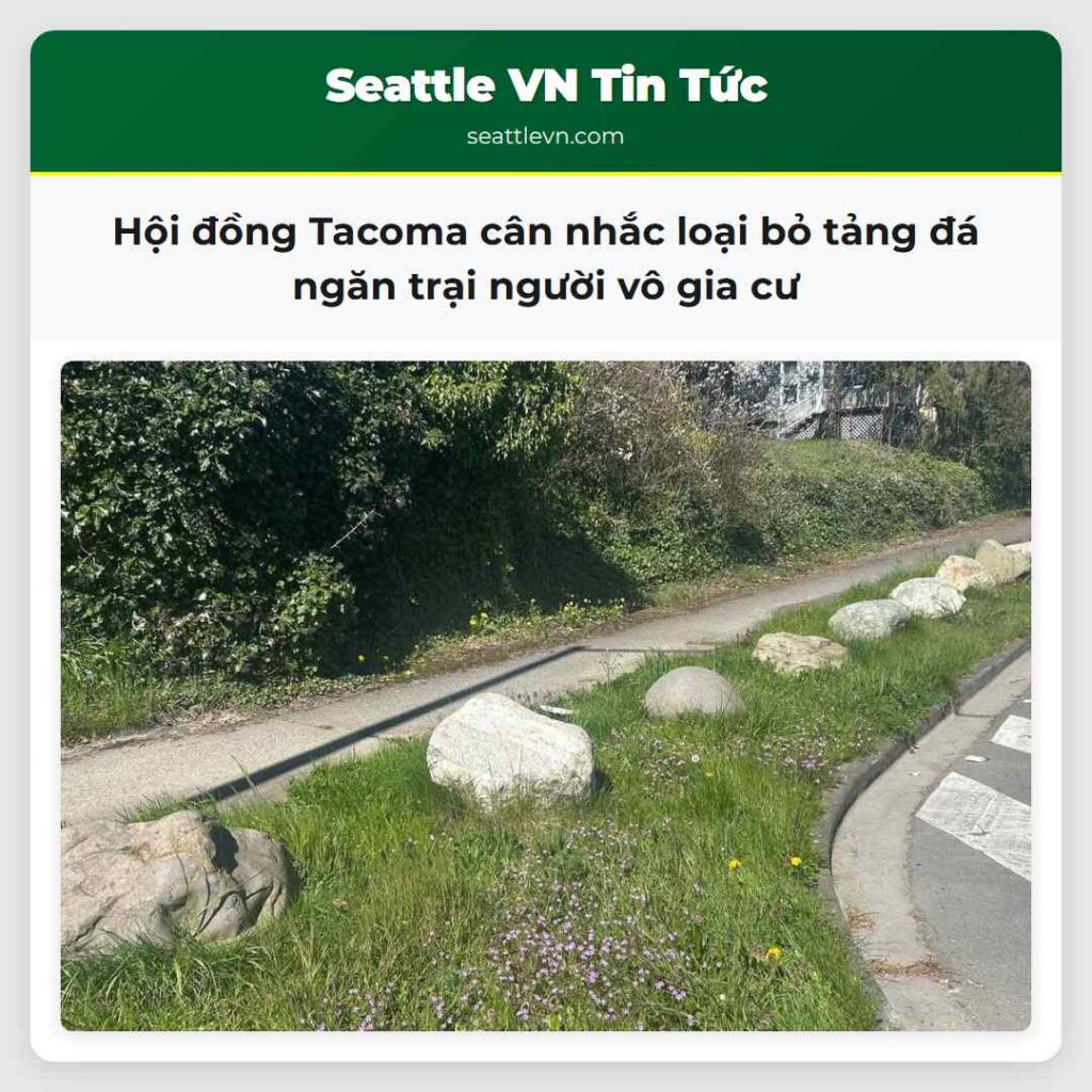 Hội đồng Tacoma cân nhắc loại bỏ tảng đá ngăn