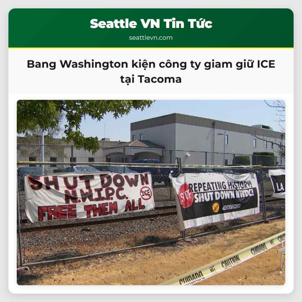 Bang Washington kiện công ty giam giữ ICE tại