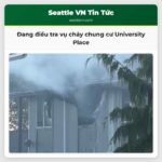 Đang điều tra vụ cháy chung cư University Place