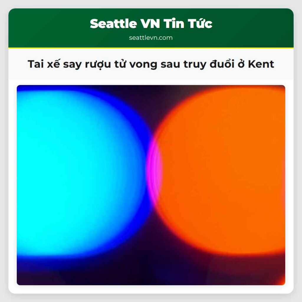 Tai xế say rượu tử vong sau truy đuổi ở Kent