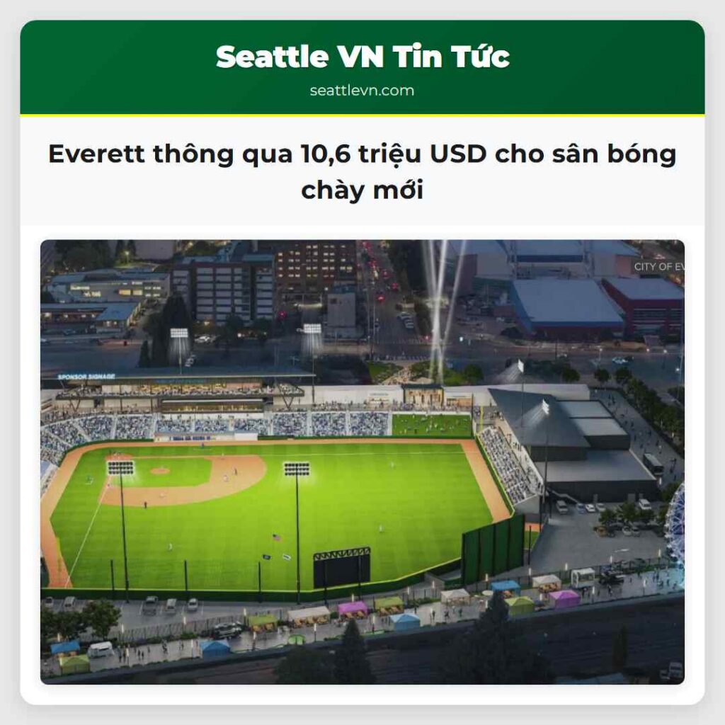 Everett thông qua 10,6 triệu USD cho sân bóng