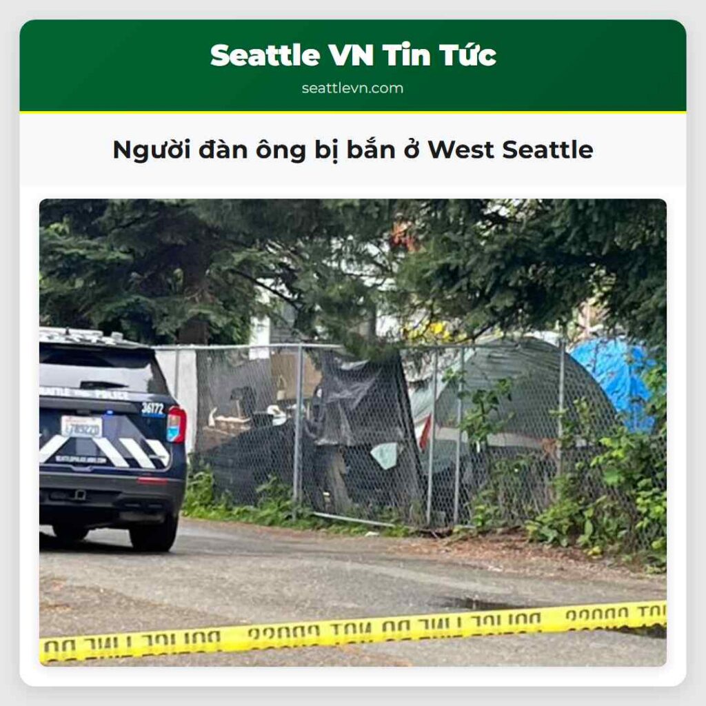 Người đàn ông bị bắn ở West Seattle