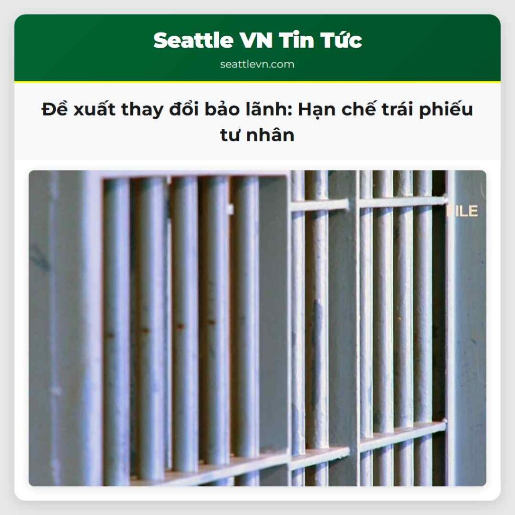 Đề xuất thay đổi bảo lãnh: Hạn chế trái phiếu tư