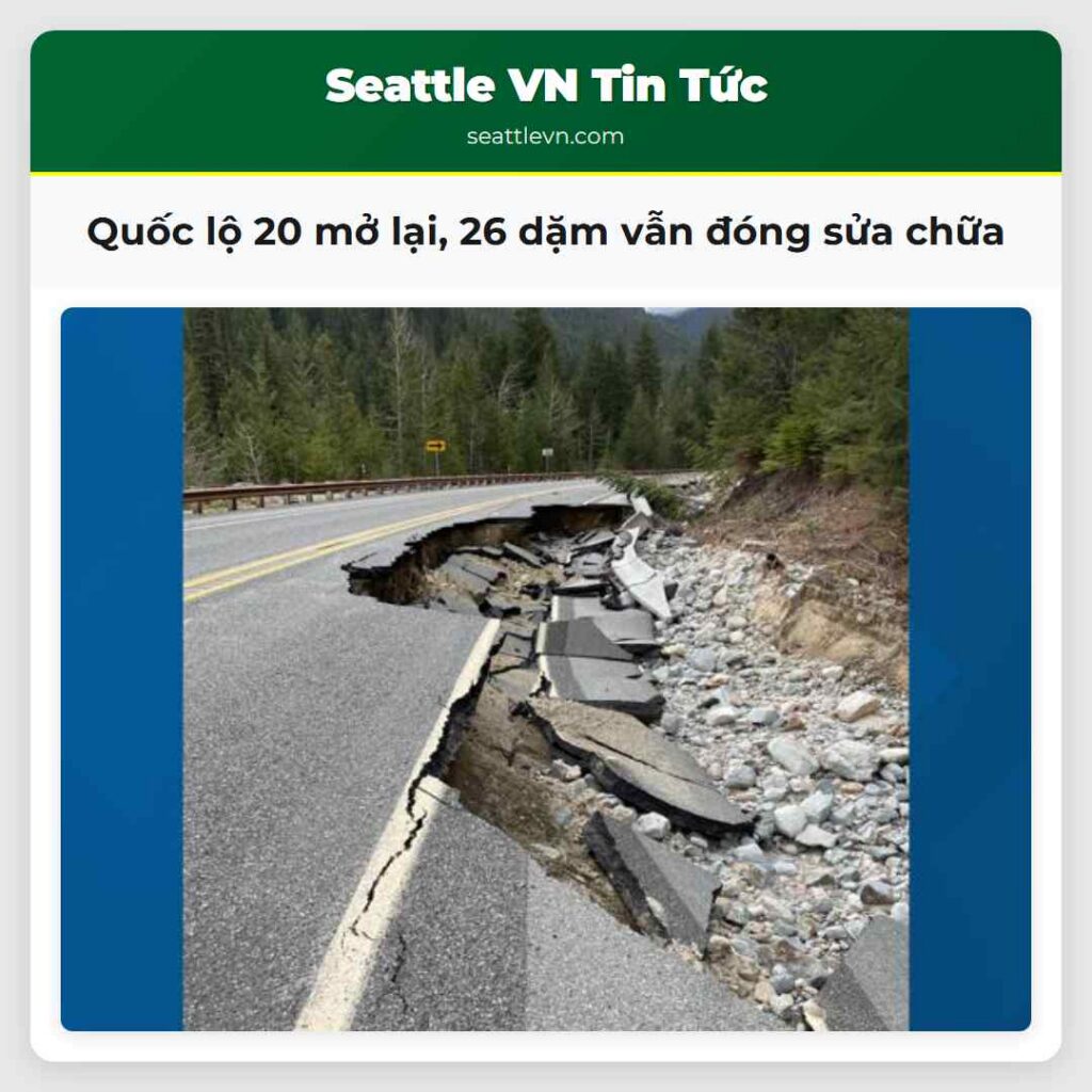 Quốc lộ 20 mở lại, 26 dặm vẫn đóng sửa chữa