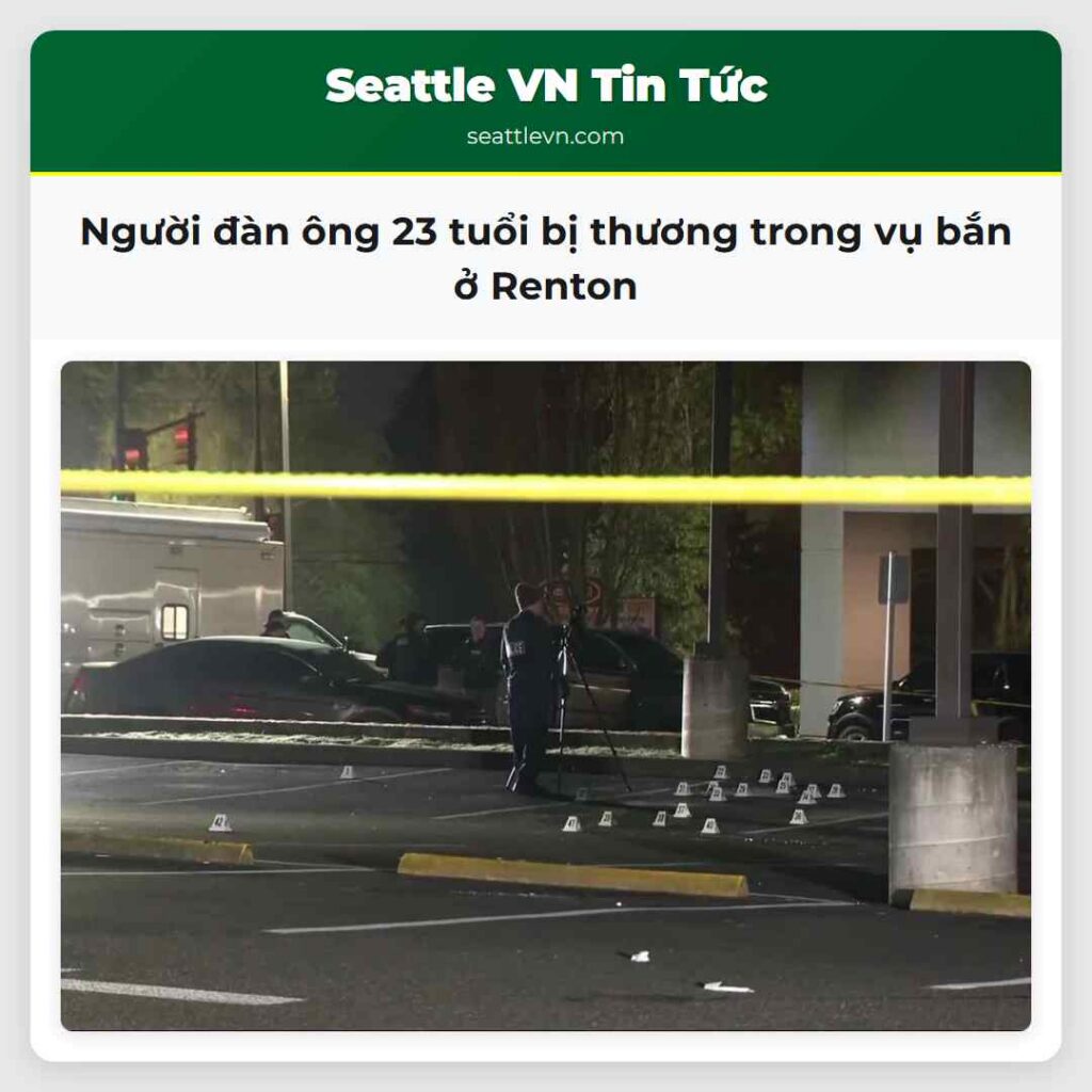 Người đàn ông 23 tuổi bị thương trong vụ bắn ở