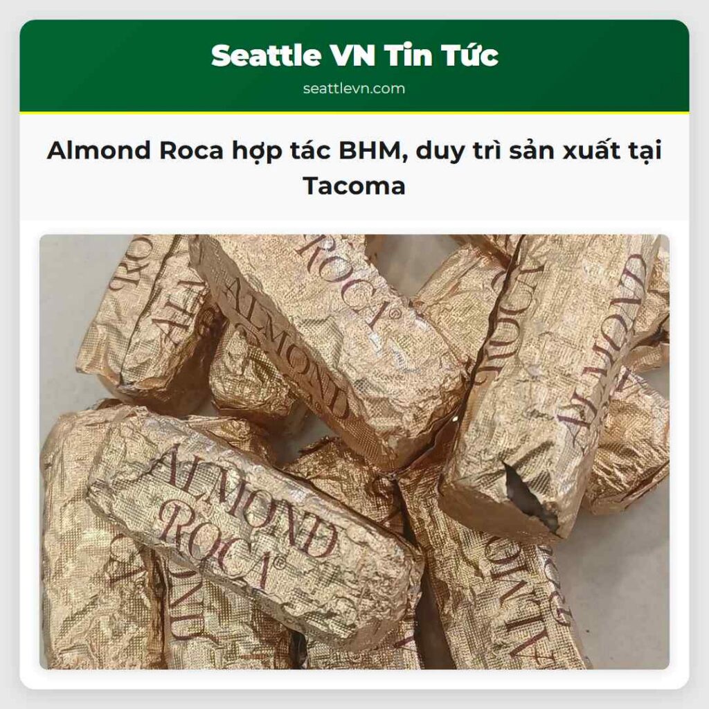 Almond Roca hợp tác BHM, duy trì sản xuất tại