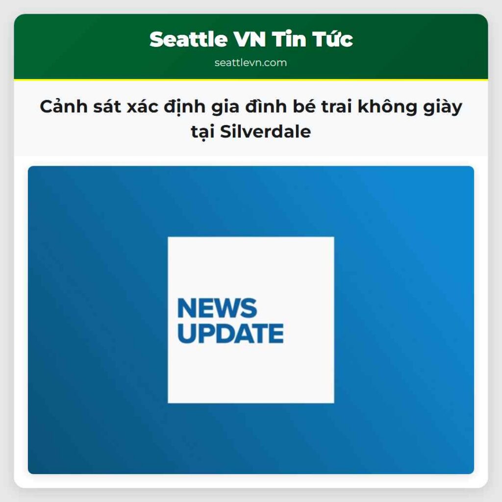 Cảnh sát xác định gia đình bé trai không giày tại