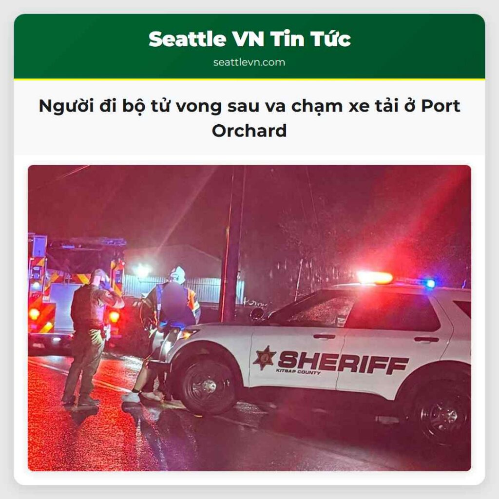 Người đi bộ tử vong sau va chạm xe tải ở Port
