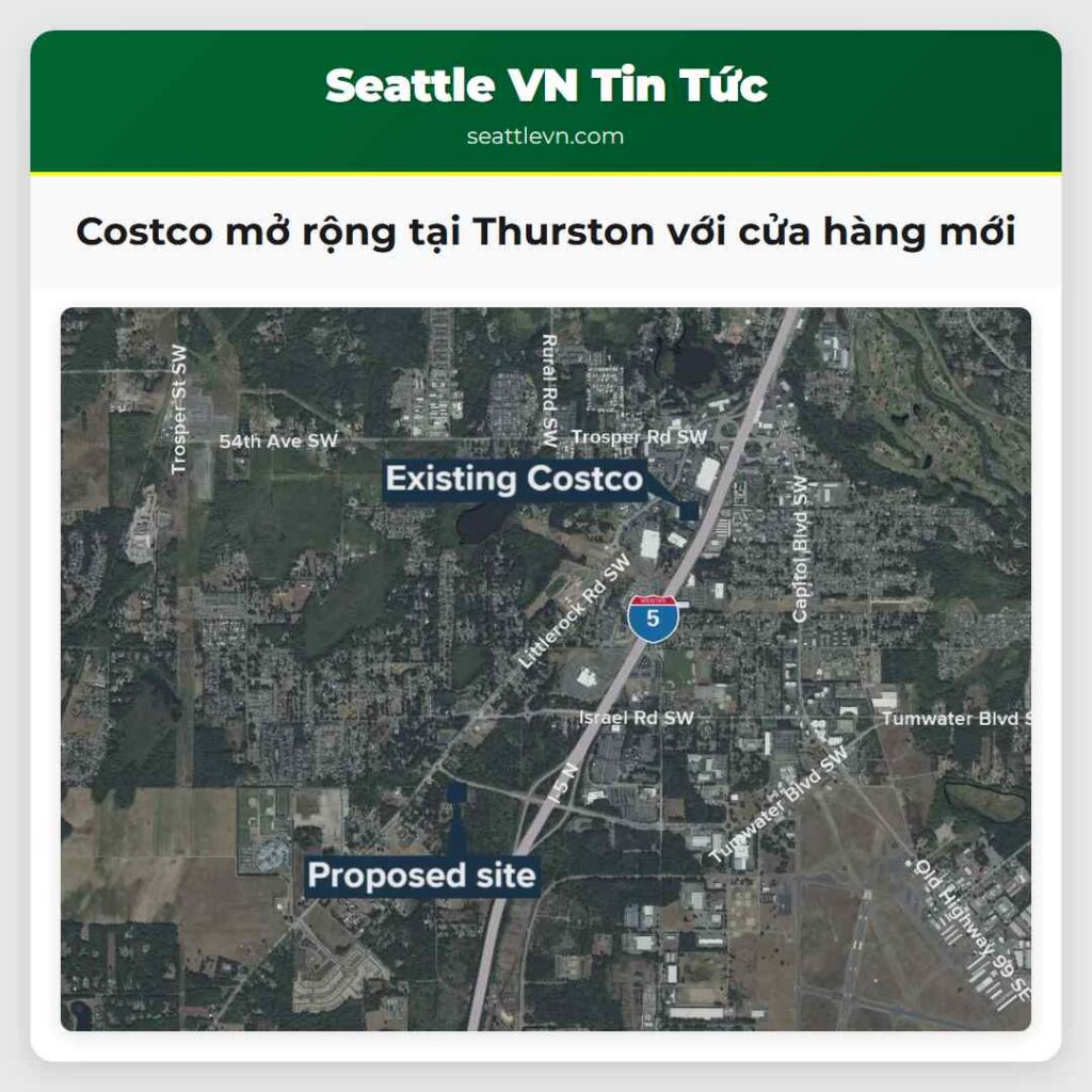 Costco mở rộng tại Thurston với cửa hàng mới