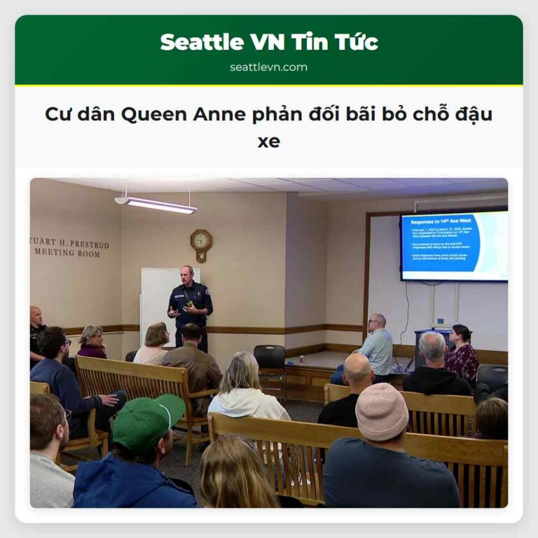 Cư dân Queen Anne phản đối bãi bỏ chỗ đậu xe
