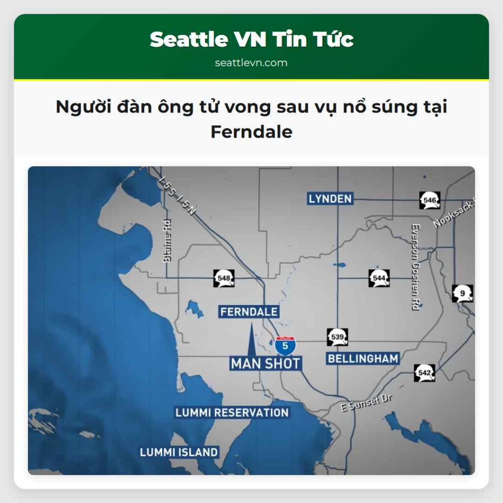 Người đàn ông tử vong sau vụ nổ súng tại Ferndale